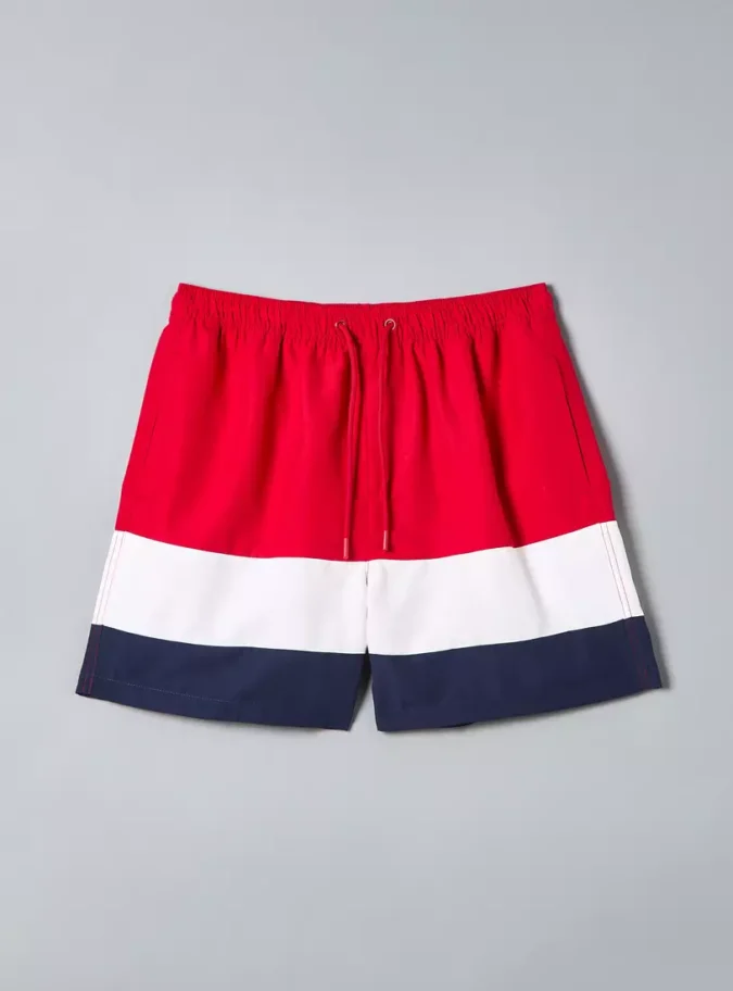 Panelled Swim Shorts-1
