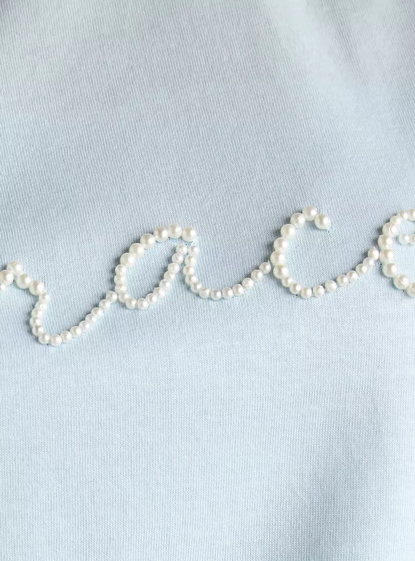 Pearl Embellished T-shirt-4