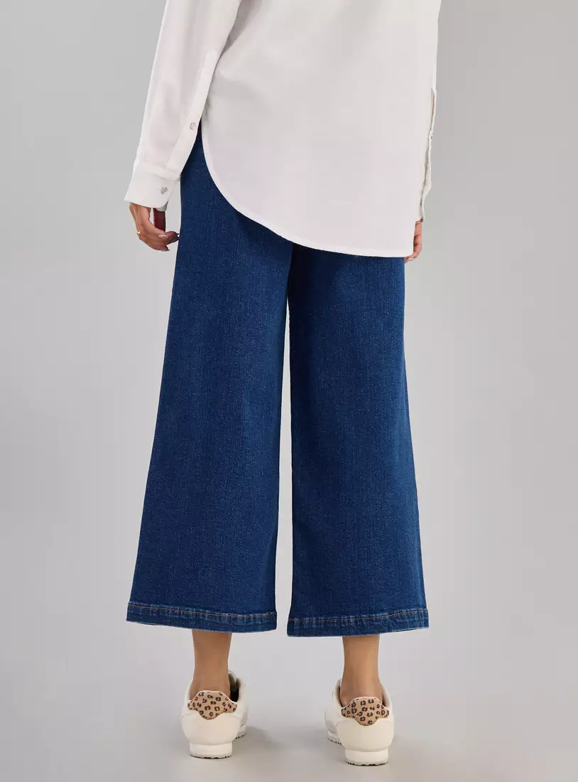 Plain Better Cotton Wide Leg Jeans-3