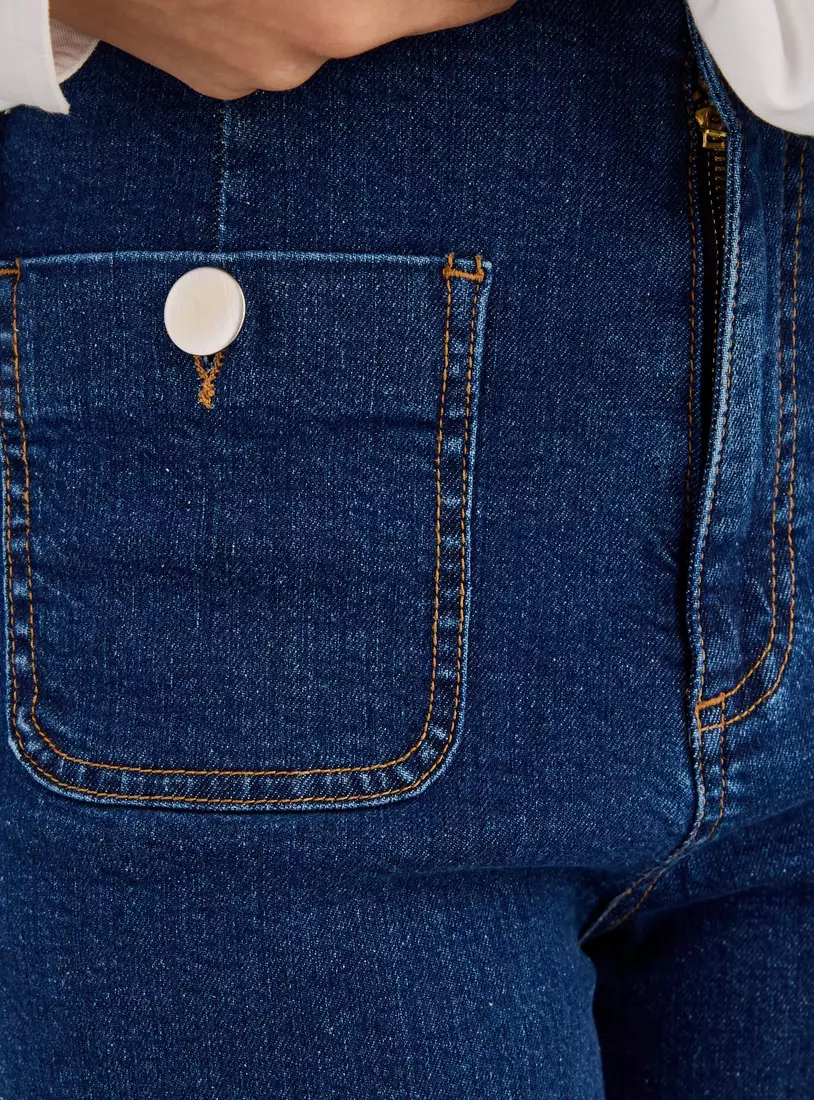 Plain Better Cotton Wide Leg Jeans-4