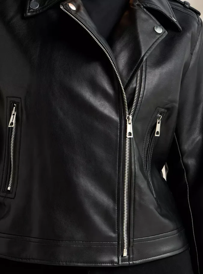 Plain Biker Jacket-3