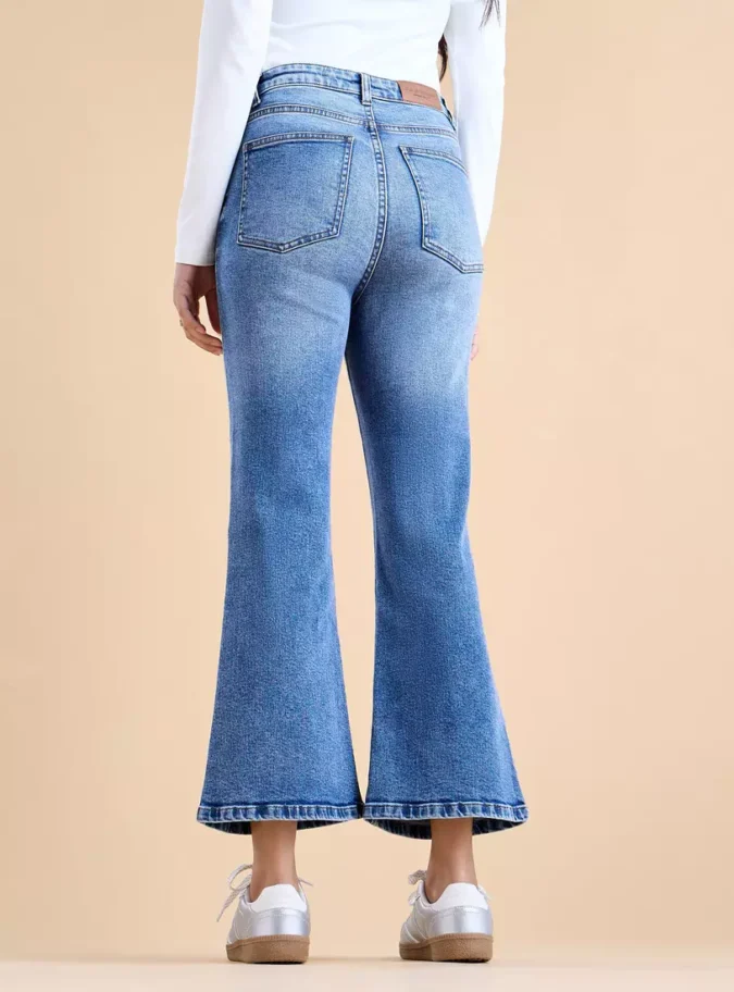 Plain Flared Jeans-2
