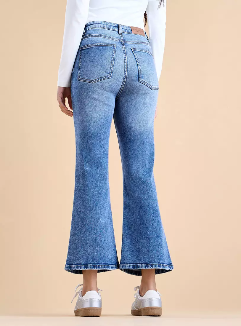 Plain Flared Jeans-2