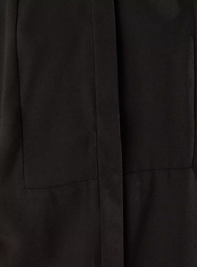 Plain Georgette Shirt with Button Detail4