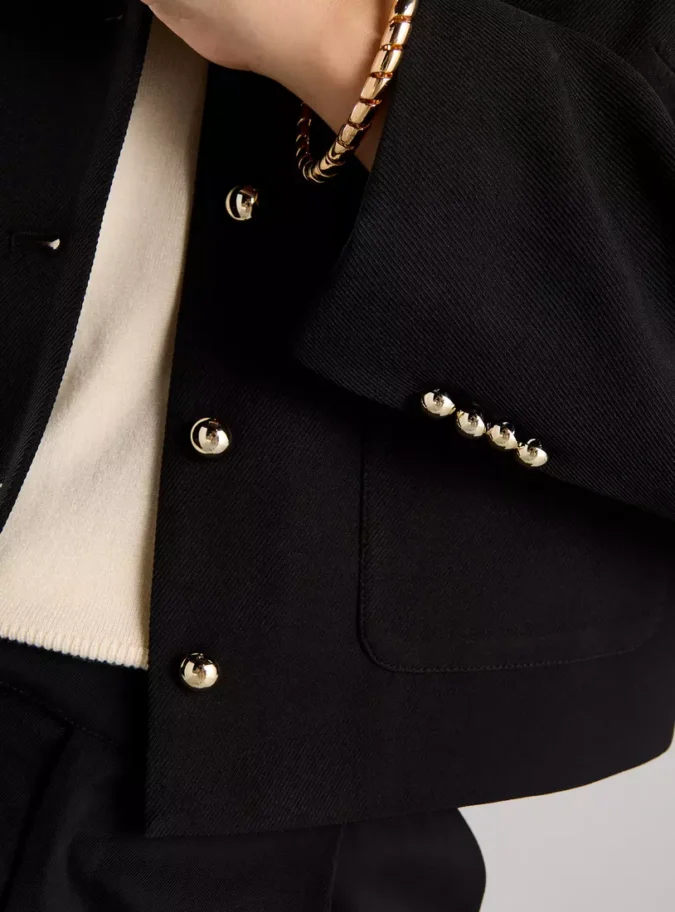 Plain Jacket with Pockets-3