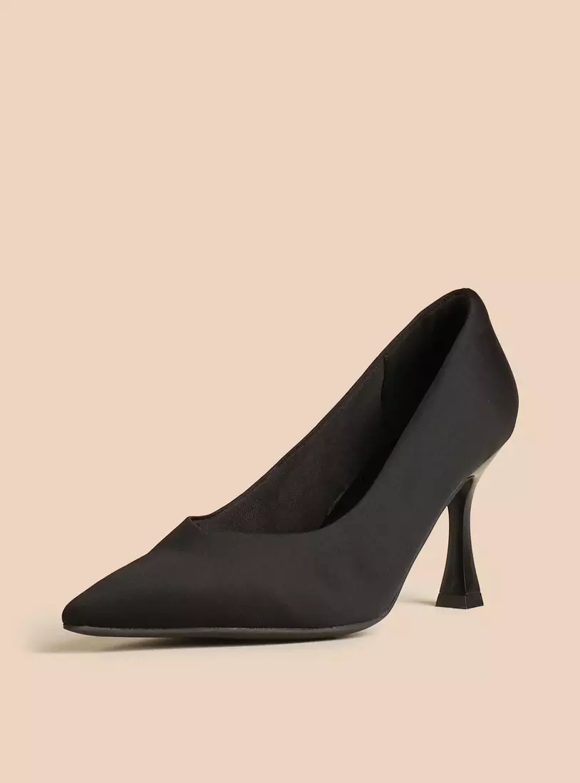 Plain Pumps with Stiletto Heels-3