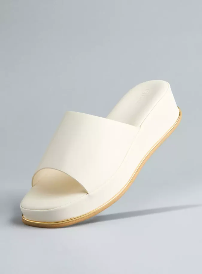 Plain Sandals with Wedge Heel-1