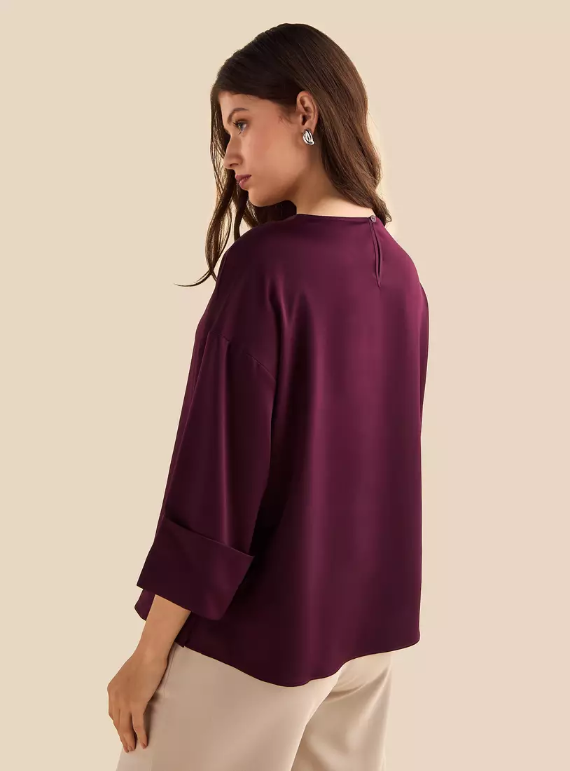 Plain Satin Top-2