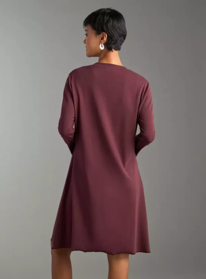 Plain T-shirt Dress-2