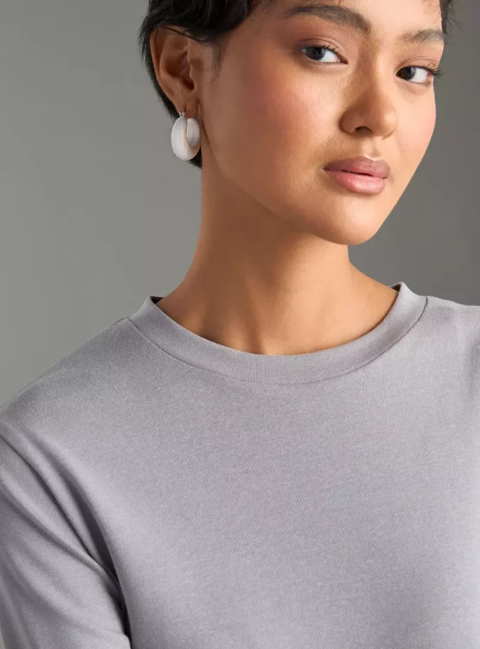 Plain T-shirt Dress-3