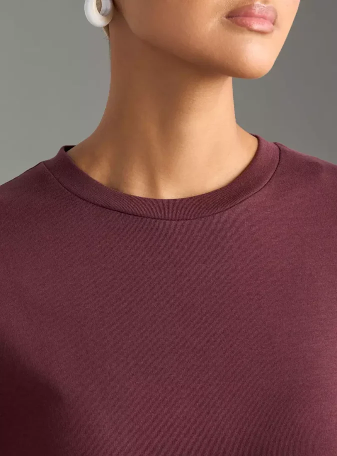 Plain T-shirt Dress-3