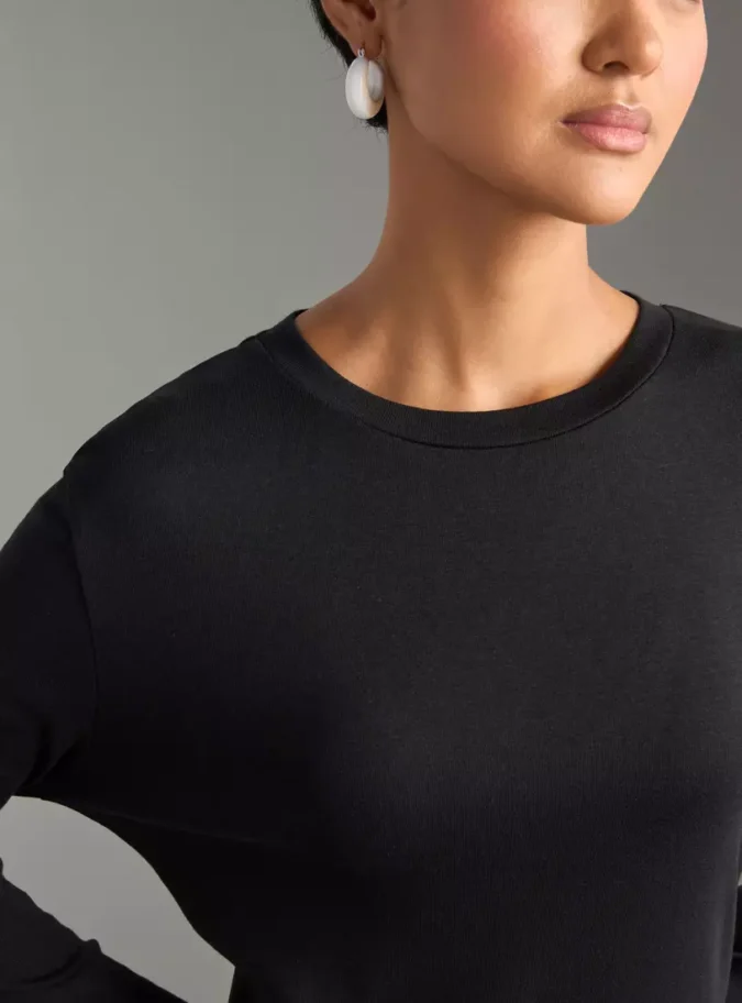 Plain T-shirt Dress-3