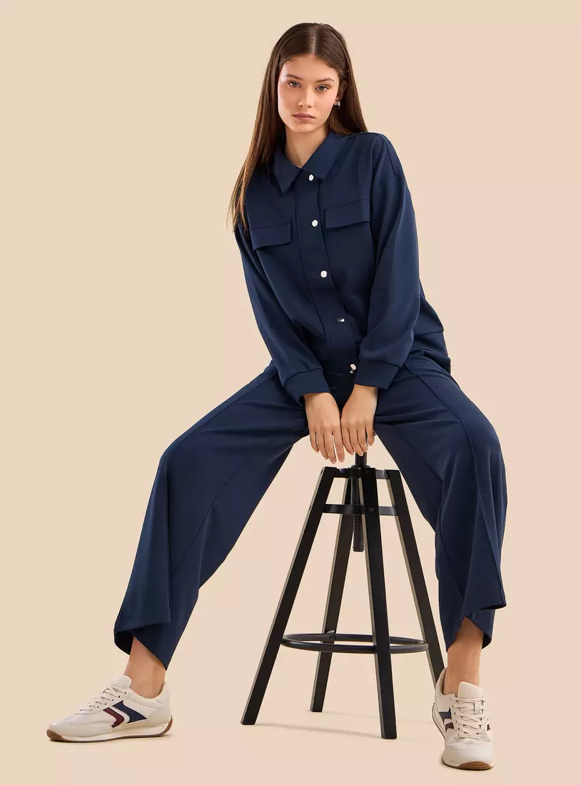 Plain Zip Through Modal Jacket-4