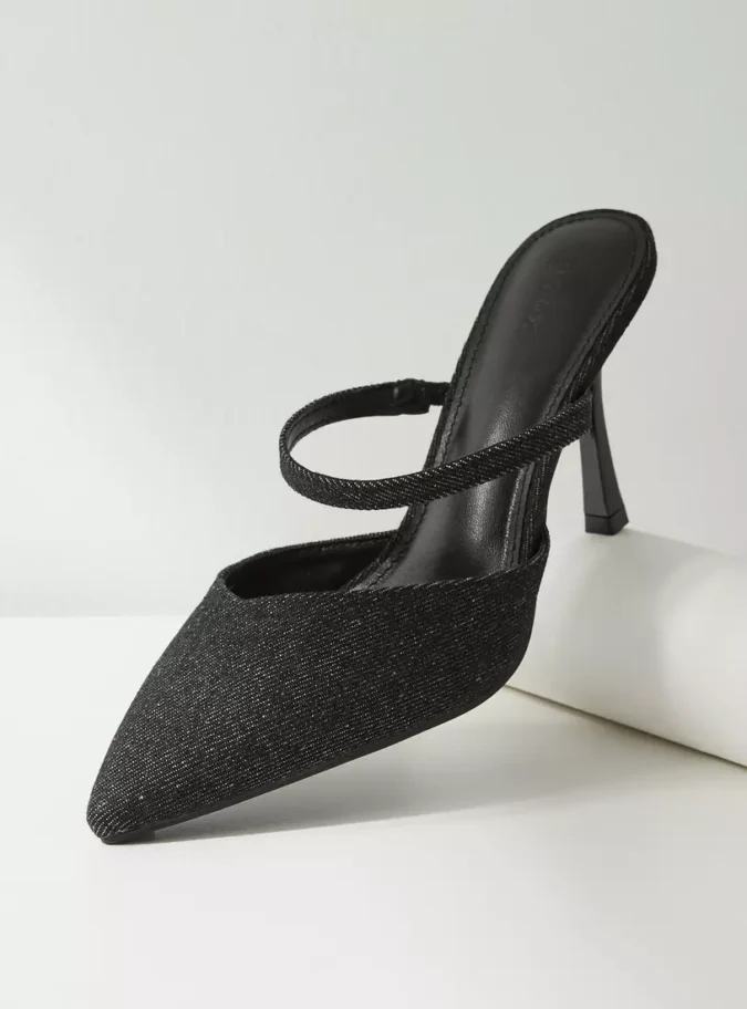 Pointed Toe Mules with Stiletto Heels-1