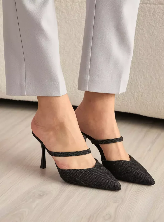 Pointed Toe Mules with Stiletto Heels-2