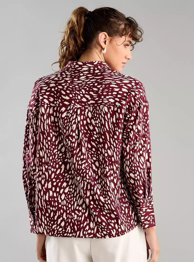 Printed Crepe Shirt-2