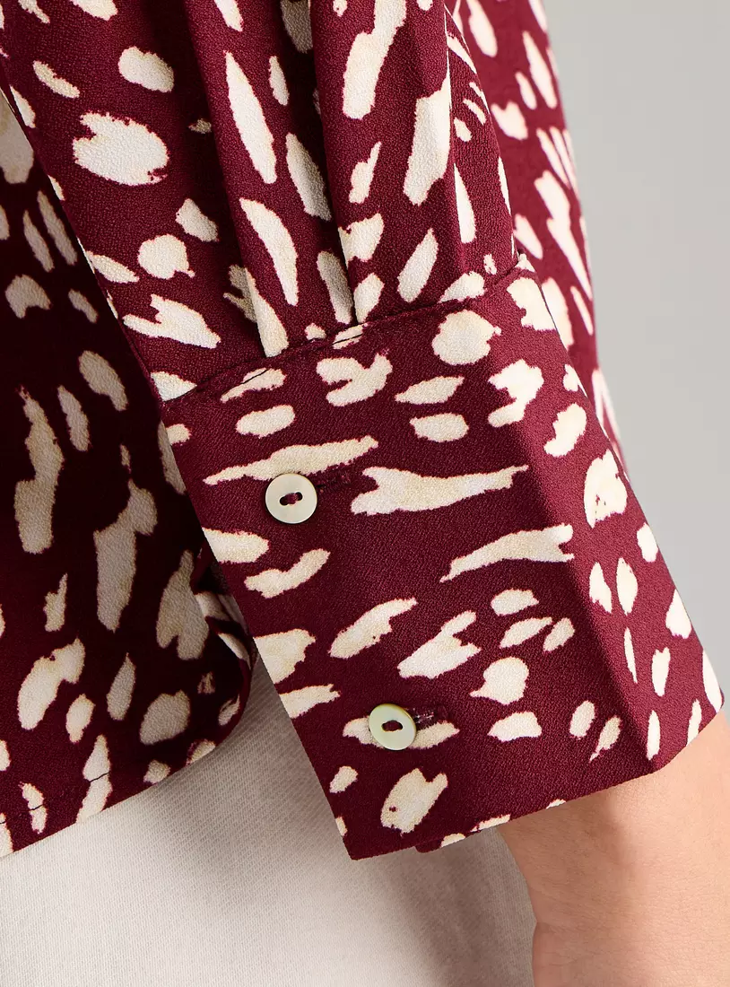 Printed Crepe Shirt-3