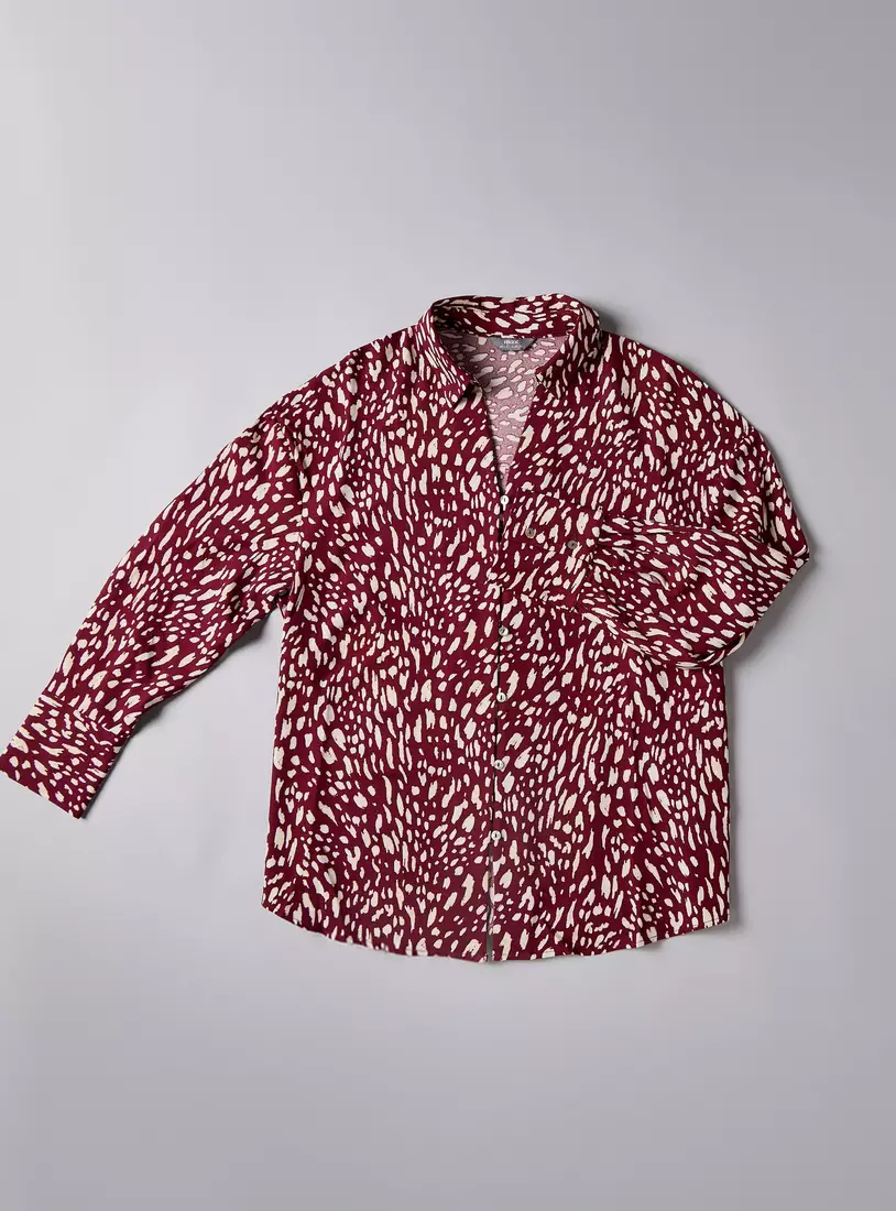 Printed Crepe Shirt-4