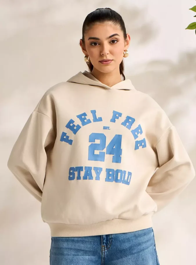 Printed Hooded Sweatshirt-2