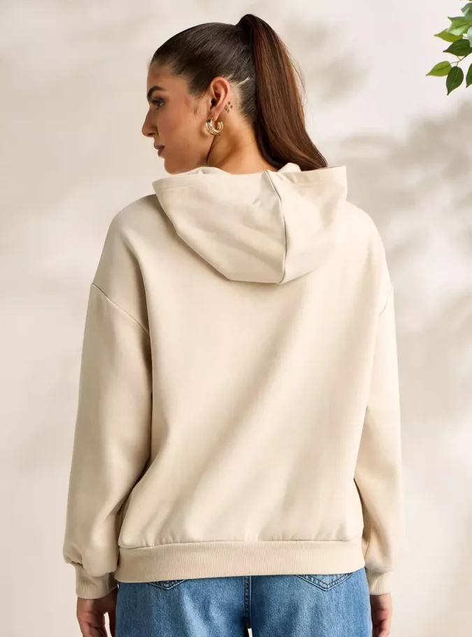 Printed Hooded Sweatshirt-3