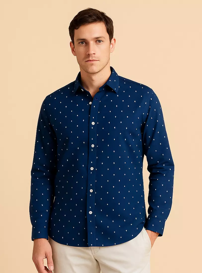 Printed Oxford Shirt-1