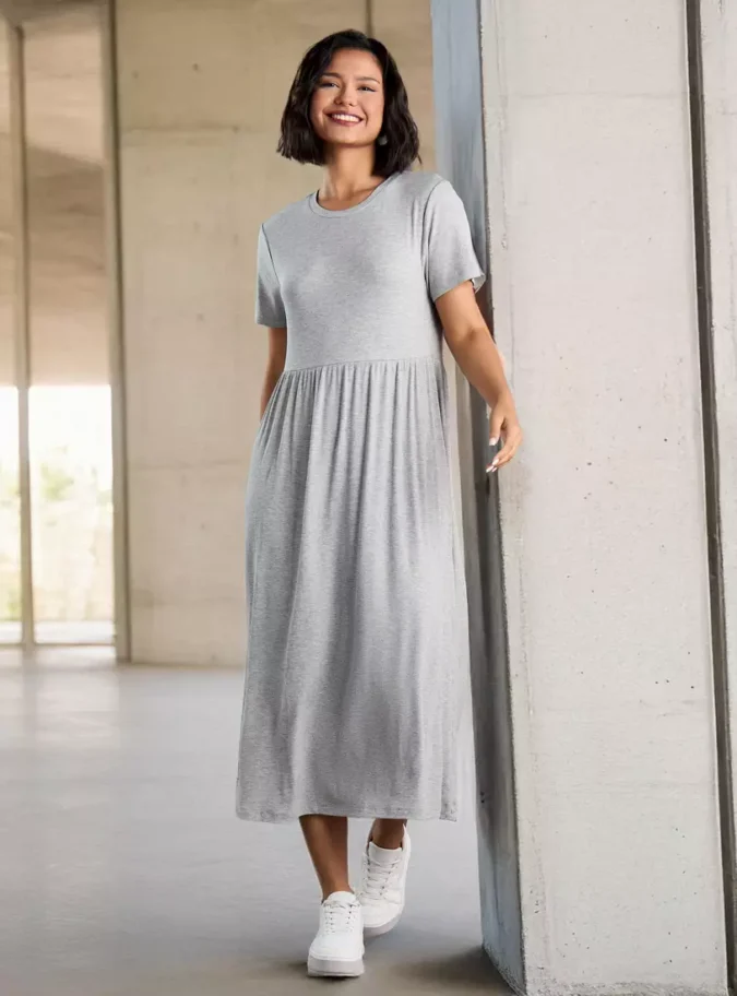 Ribbed Midi Dress-1