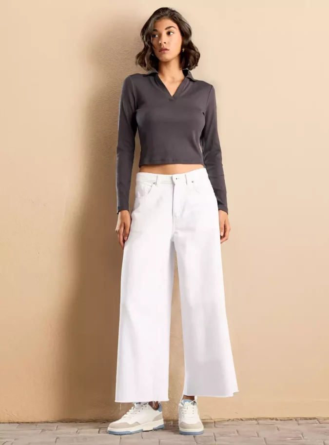 Ribbed Polo T-Shirt-4