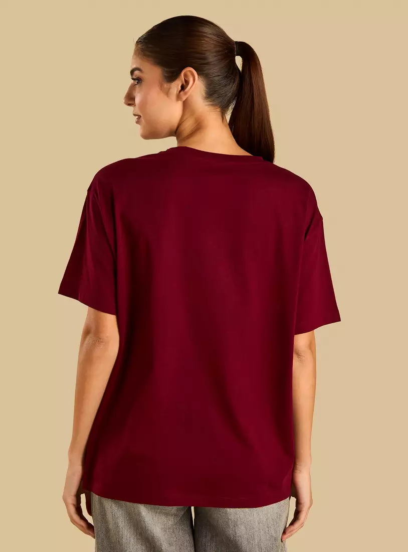 Rome Print Oversized T-shirt-3