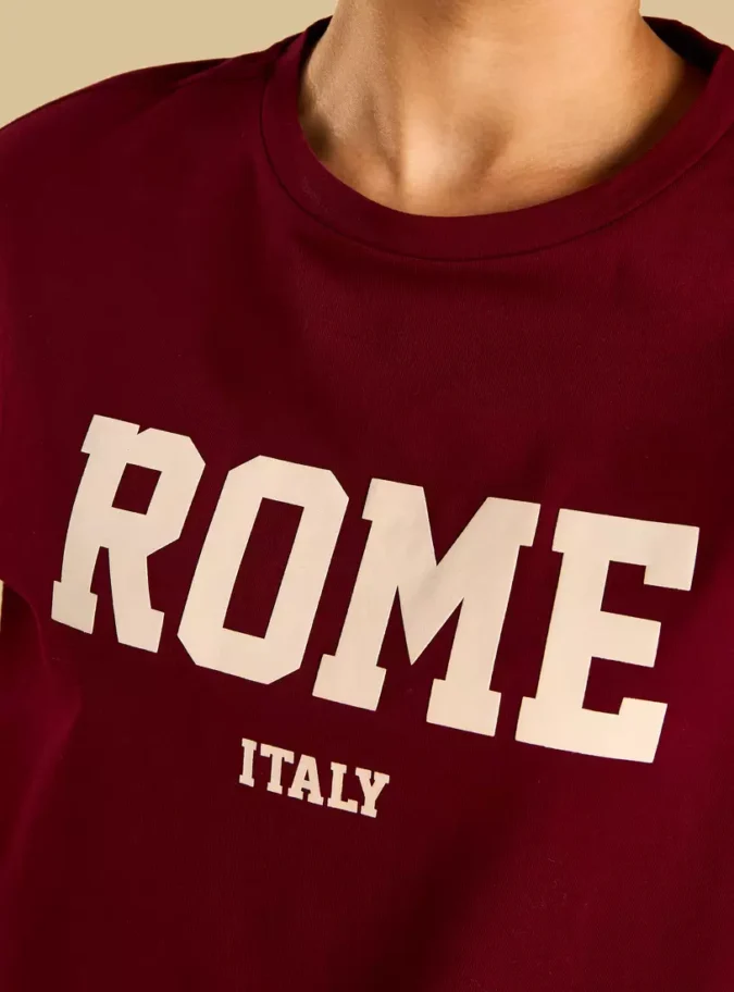 Rome Print Oversized T-shirt-4