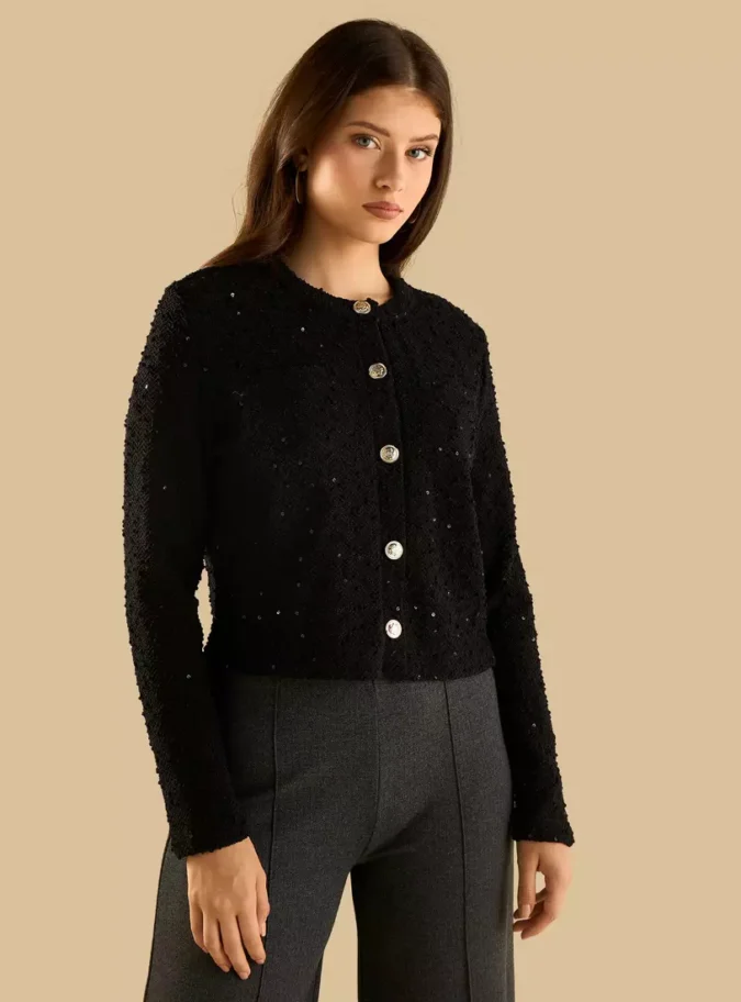 Sequin Embellished Jacket-1