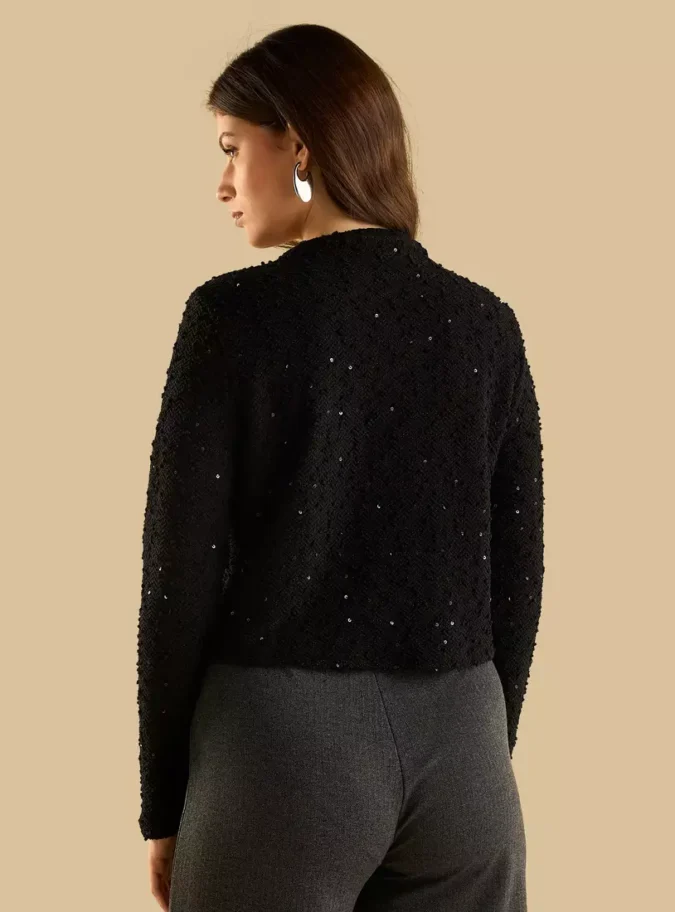 Sequin Embellished Jacket-2