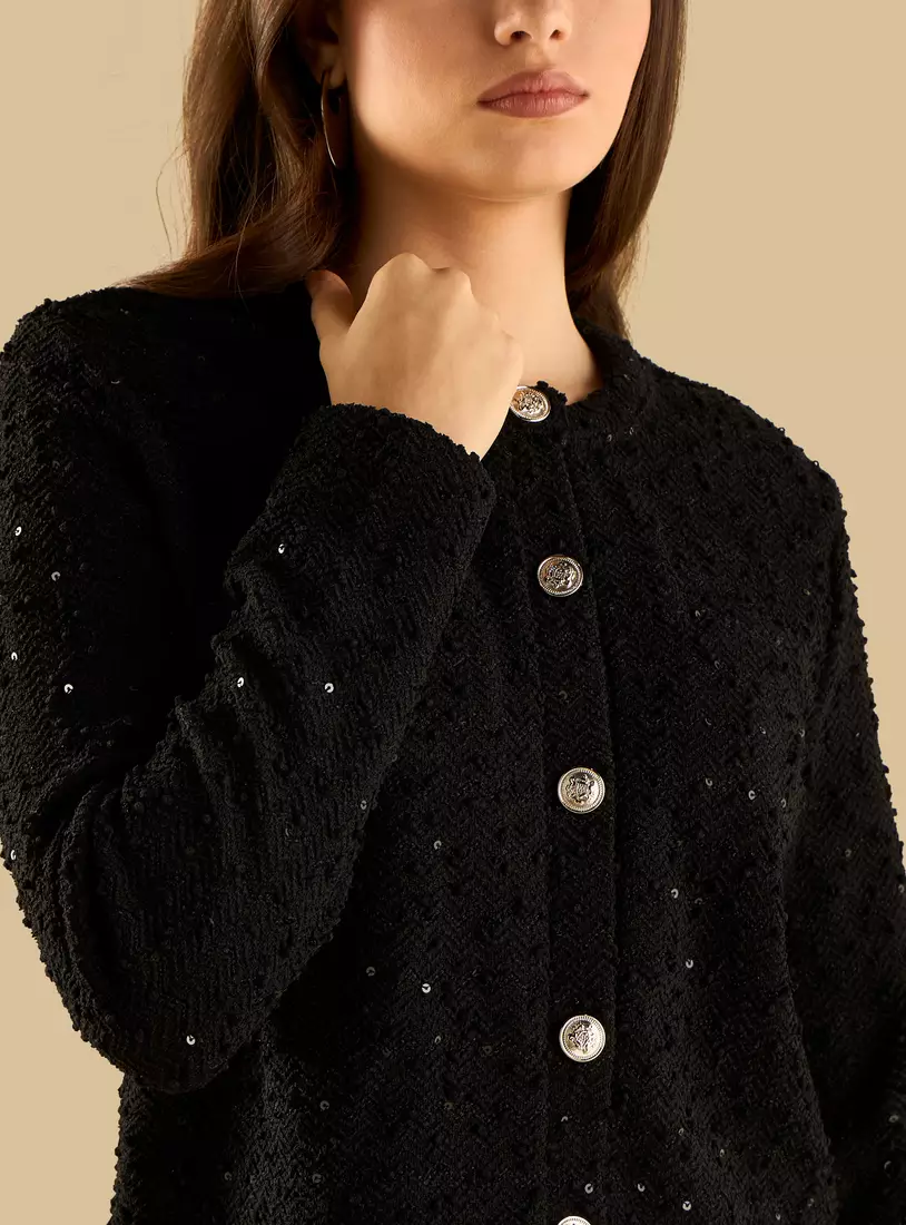 Sequin Embellished Jacket-3