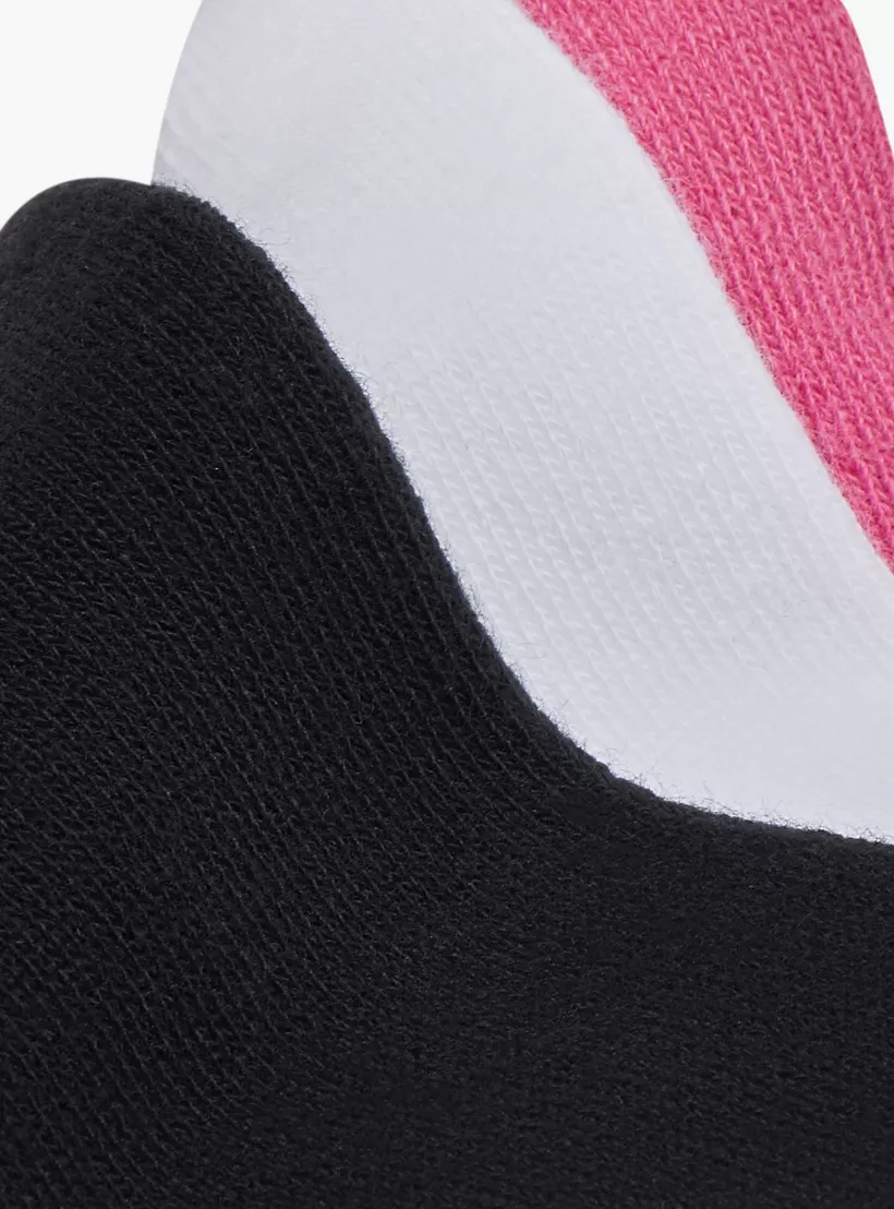 Skechers Logo Print Non Terry No Show Socks - Set of 3-4