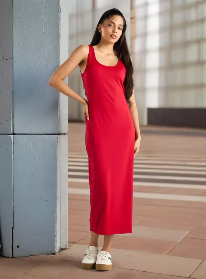 Sleeveless Midi Dress-1
