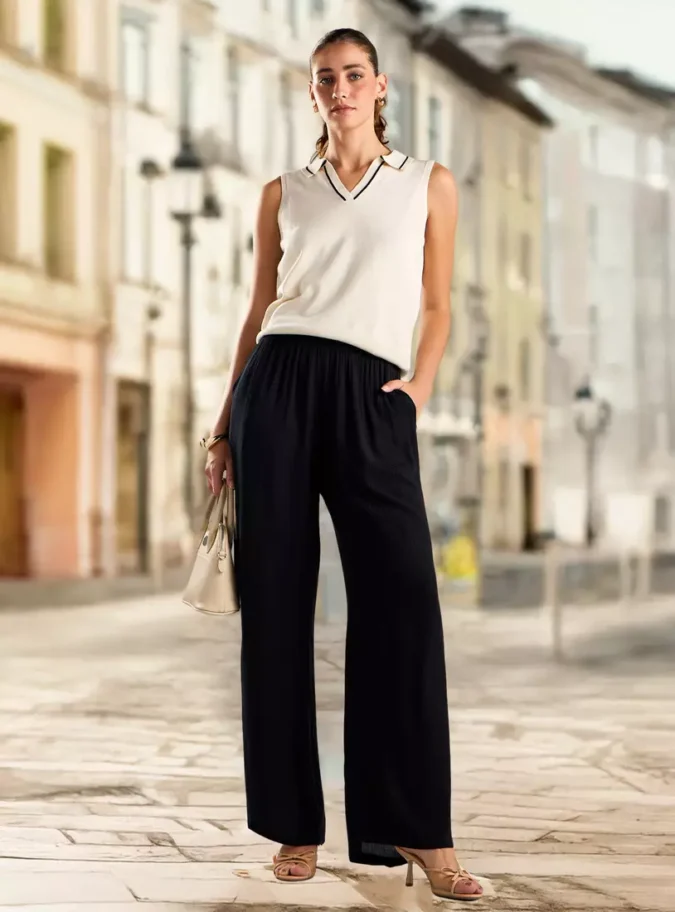 Sleeveless Polo Top-4