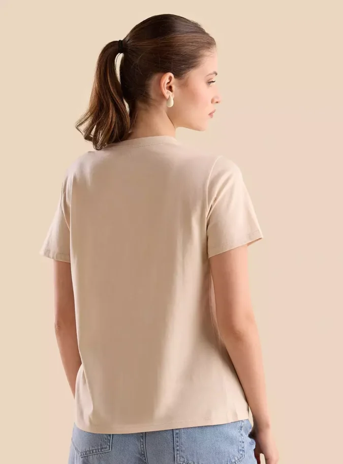 Slogan Print T-shirt-2