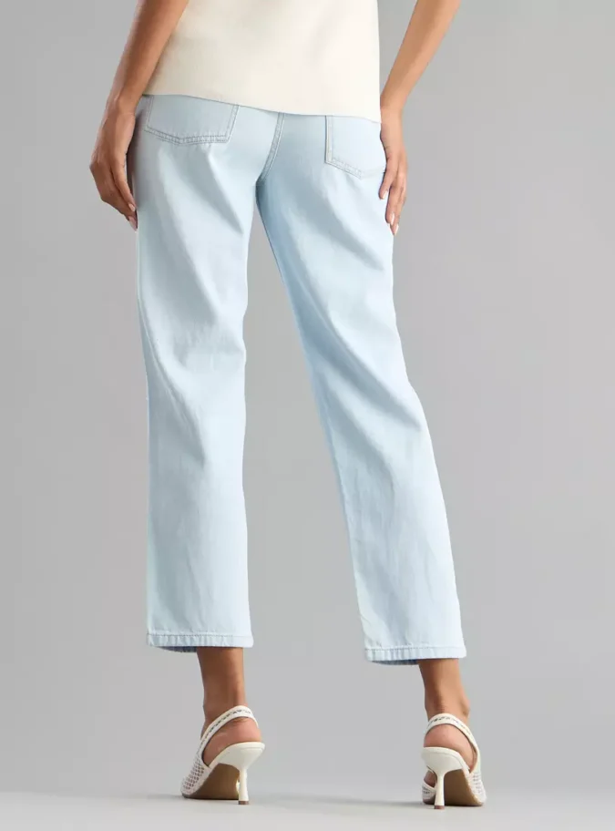 Straight High-Rise Embellished Jeans-2