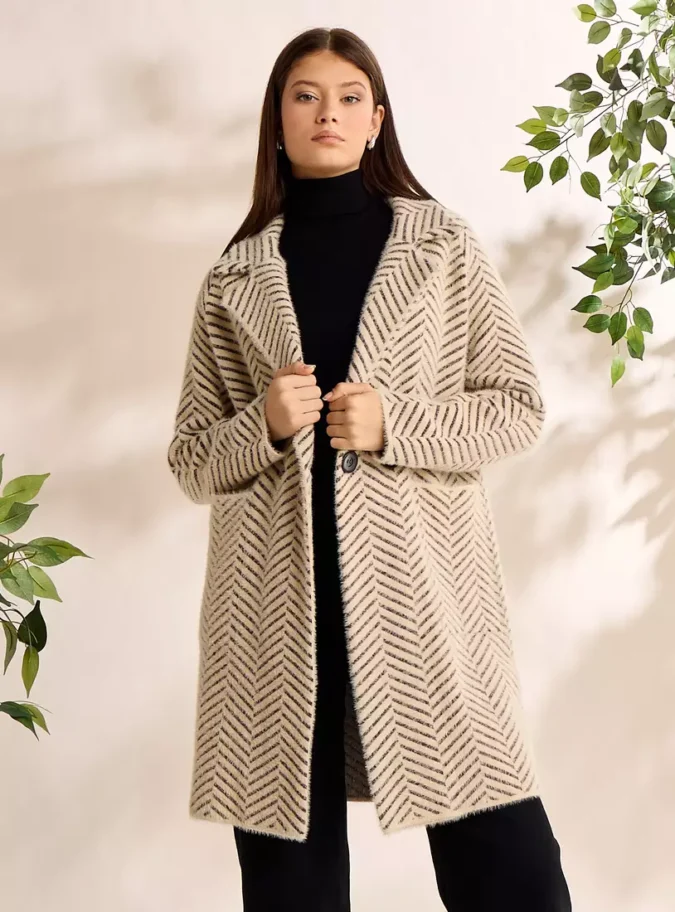 Striped Longline Jacket-1