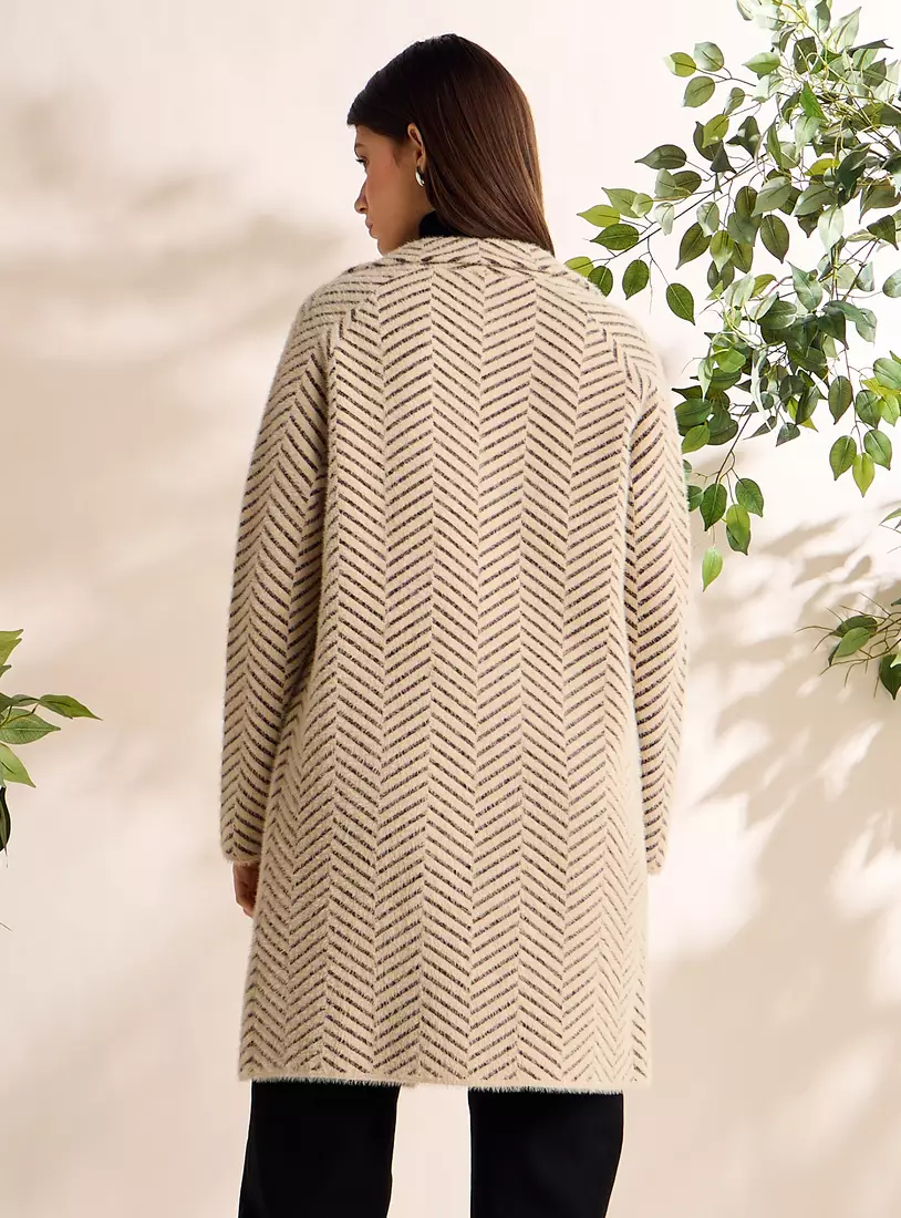 Striped Longline Jacket-2