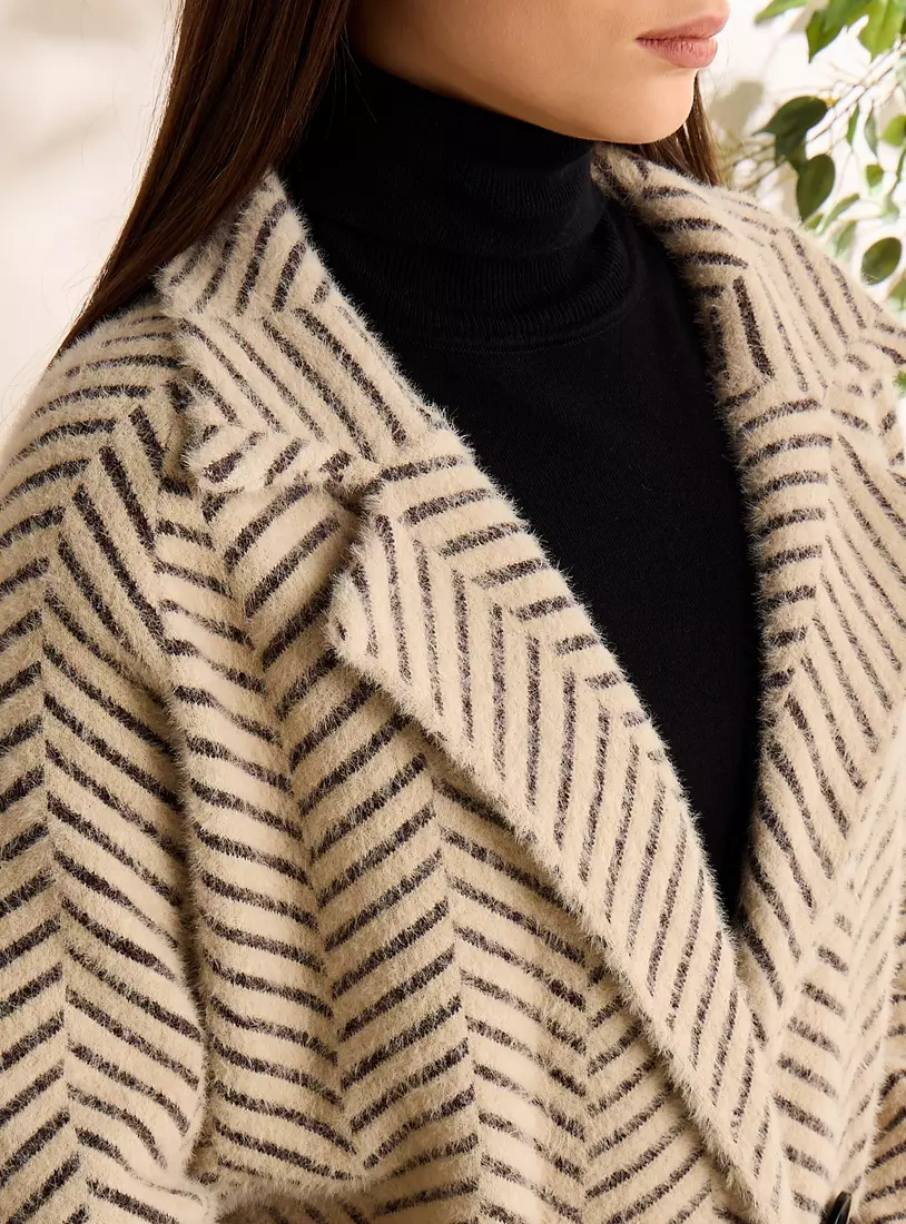 Striped Longline Jacket-3