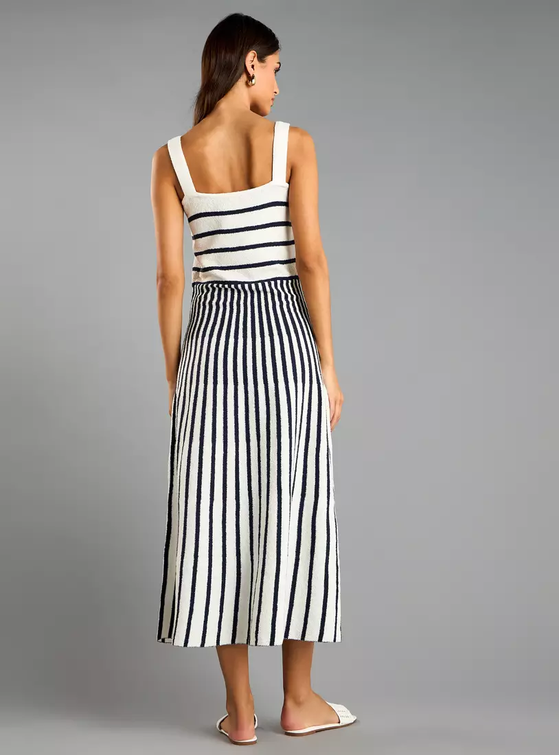 Striped Midi Dress-2