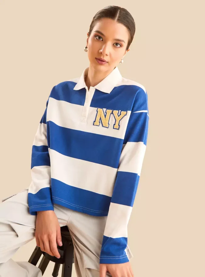 Striped Polo T-shirt4