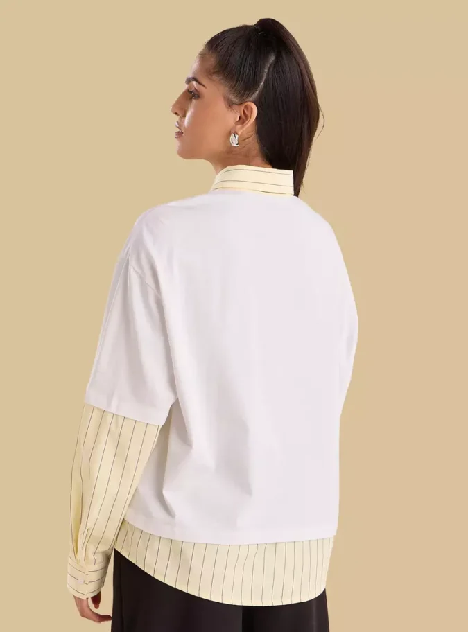 Striped Twofer T-shirt-2