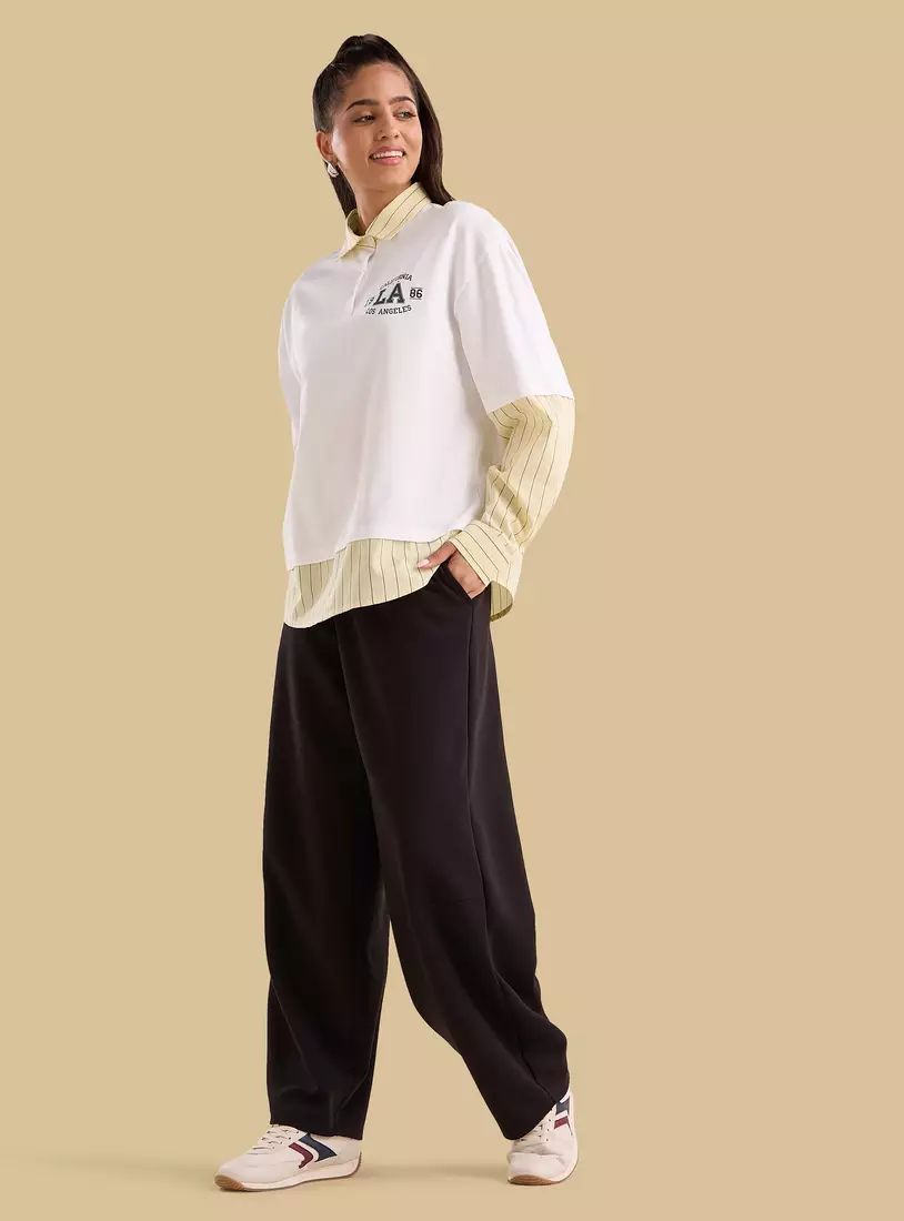 Striped Twofer T-shirt-4