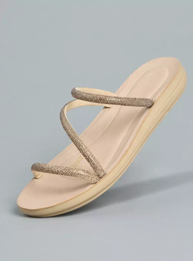 Studded Slip-On Strap Sandals-1