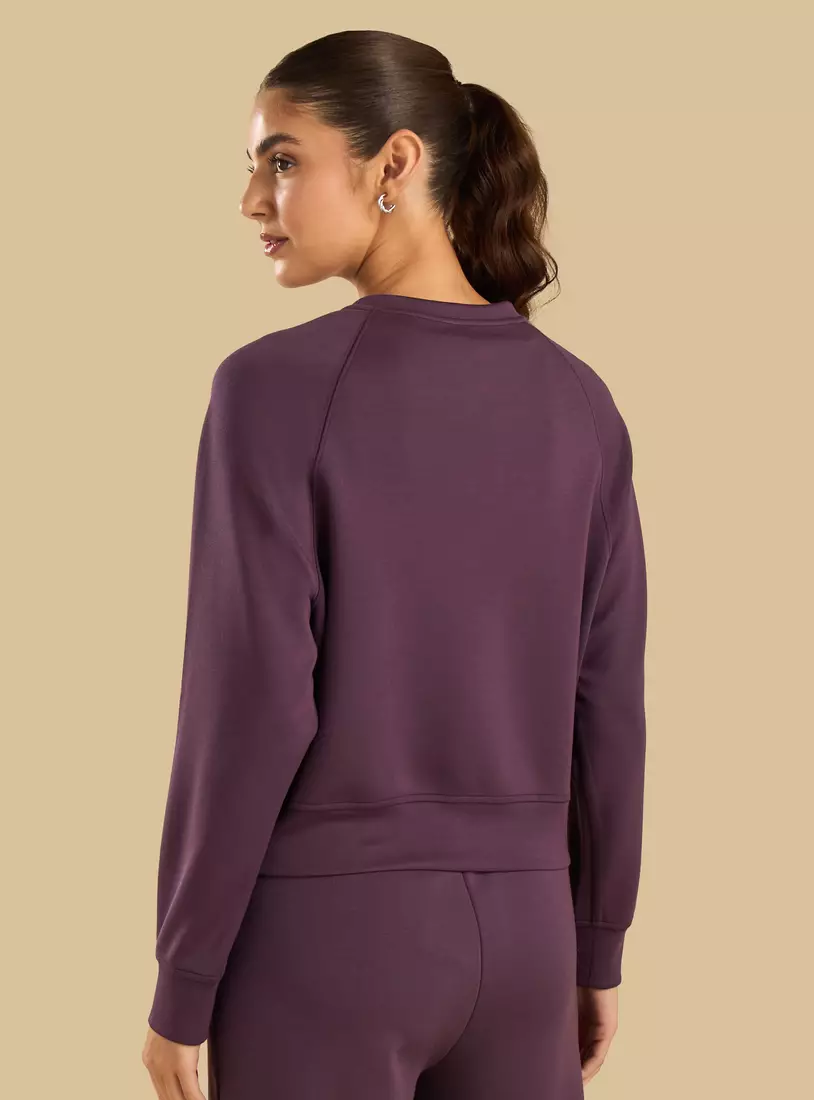 Texas Embroidered Raglan Sleeve Sweatshirt-2