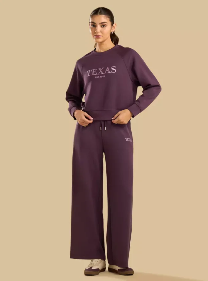 Texas Embroidered Raglan Sleeve Sweatshirt-4