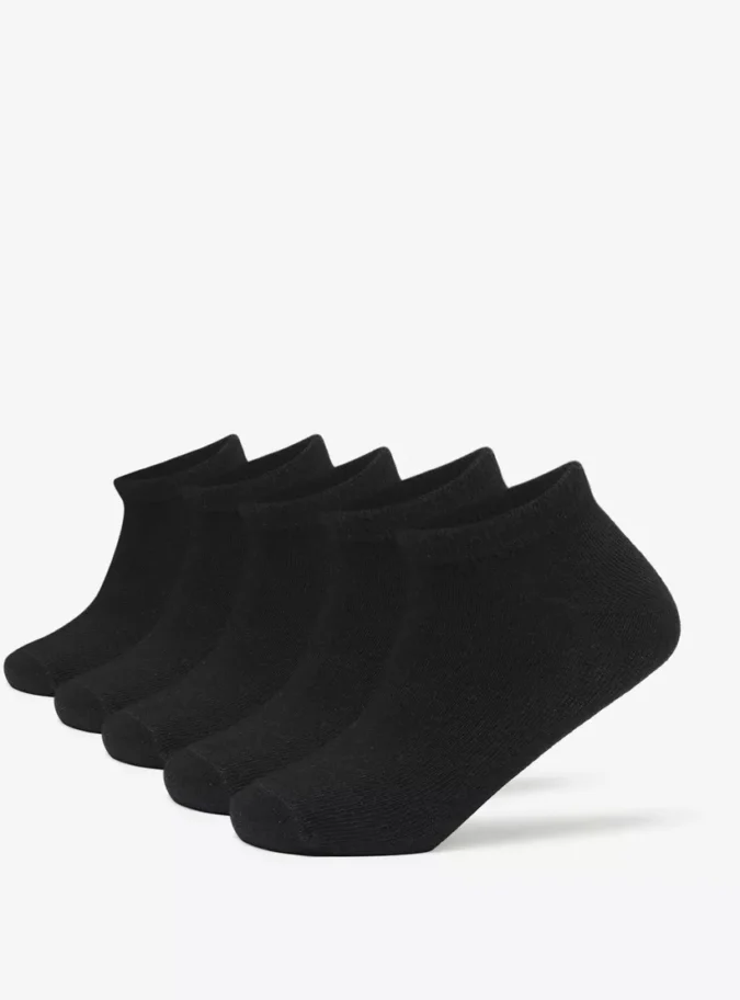 Textured Ankle Length Socks - Set of 5-1