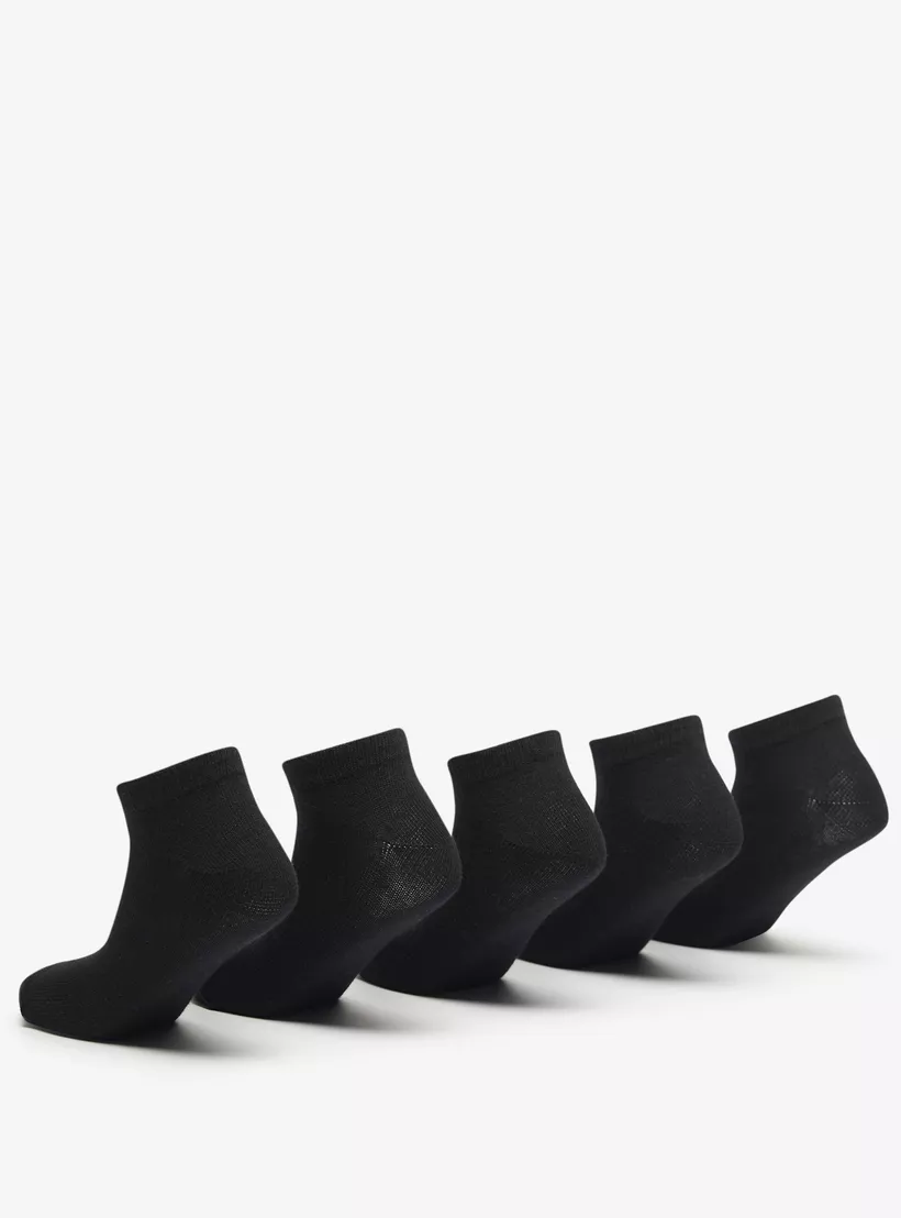 Textured Ankle Length Socks - Set of 5-3