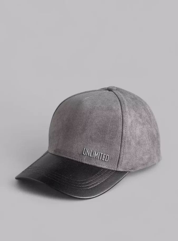 Textured Cap with Hook and Loop Strap Closure-1